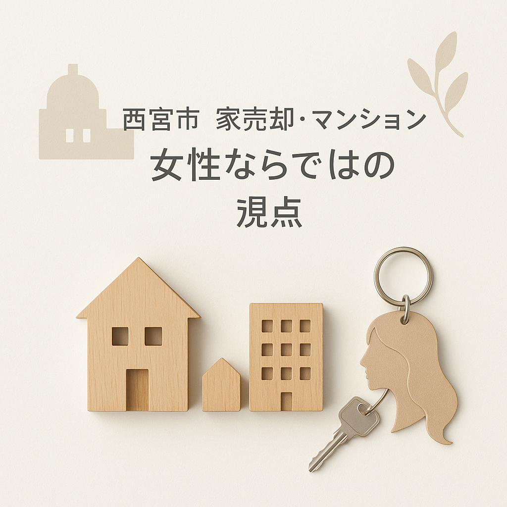 西宮市 家売却・マンション売却 女性ならではの視点