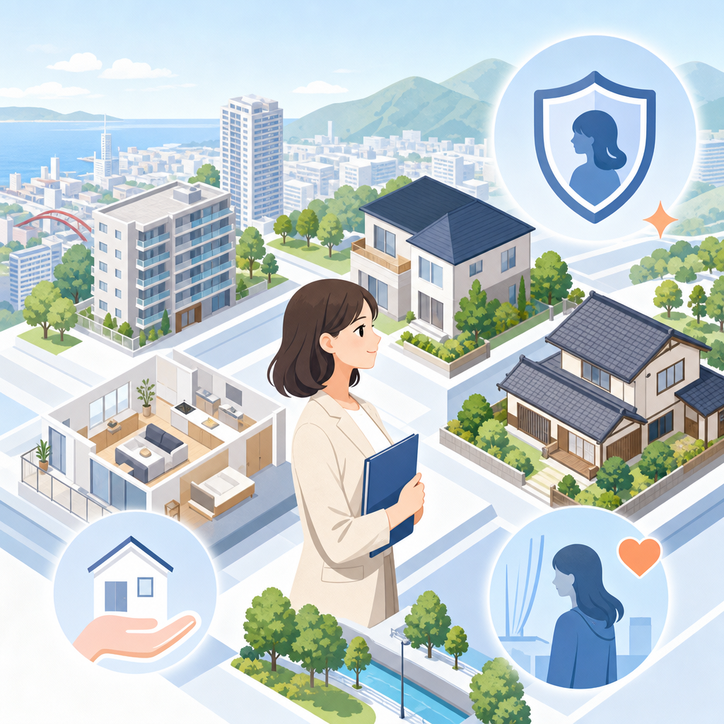 西宮市で不動産を売る女性ならではの露出設計と安全配慮
