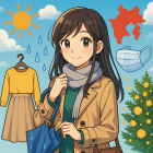 3月の今日の天気 徳島・富山の服装・雨具・花粉対策チェック